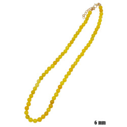 Naszyjnik z kamieni [agat żółty] - MF41065